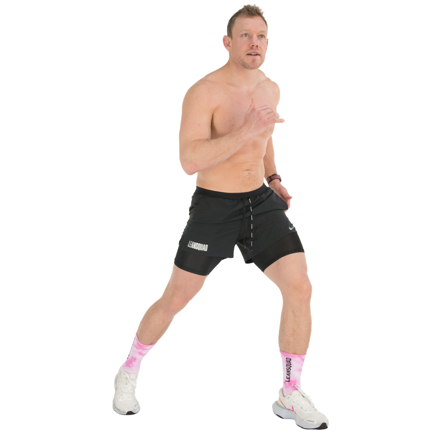 LEANSQUAD X Nike Flex Stride Men's 7 Inch Short BLACK