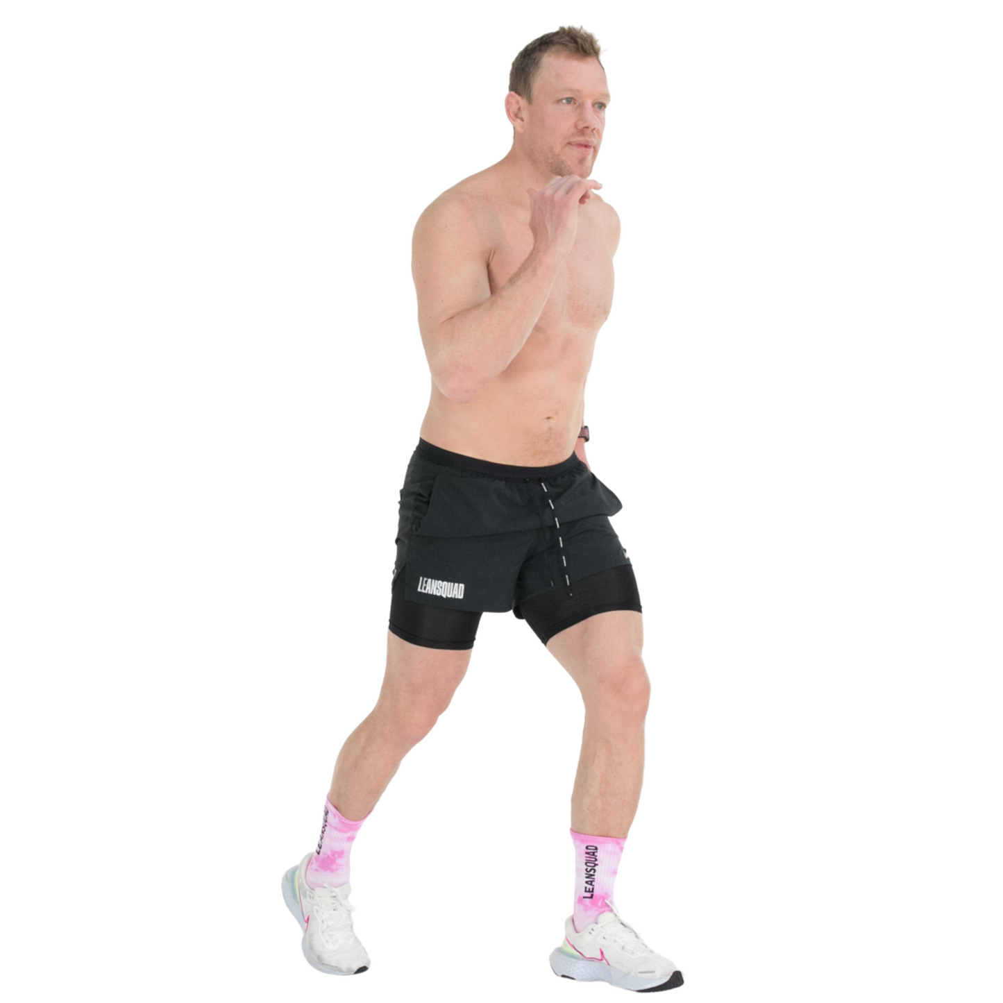 LEANSQUAD X Nike Flex Stride Men's 7 Inch Short BLACK