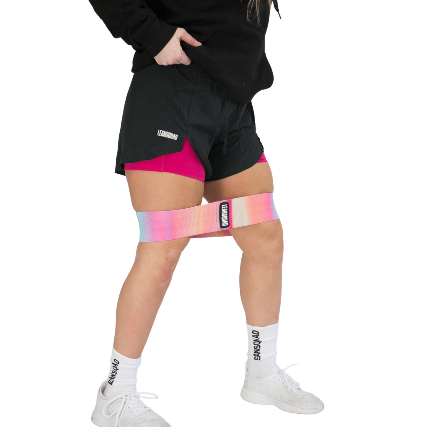 LEANSQUAD X Nike Flex Essential Women's Short BLACK & PINK