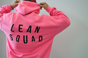 LEANSQUAD HOODIE - SAFETY PINK