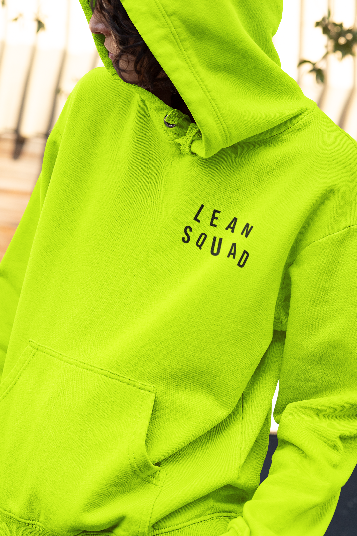 LEANSQUAD HOODIE - SAFETY GREEN