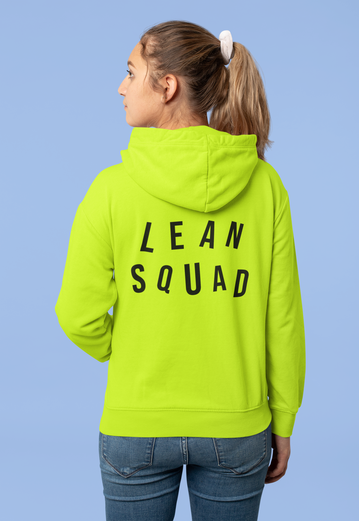 LEANSQUAD HOODIE - SAFETY GREEN