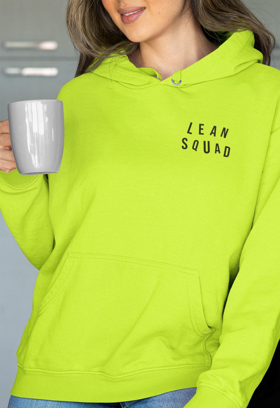 LEANSQUAD HOODIE - SAFETY GREEN